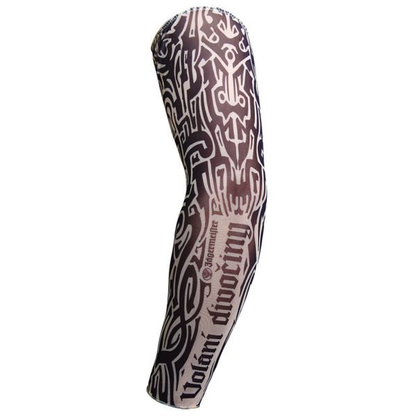 Men Women Tattoo Sleeves Outdoor Sunproof Cool Temporary Sunscreen Arm Sleeves For Outsoor Cycling Running Driving Sports TS-77 One size fits all (L)