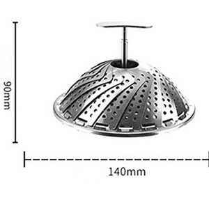 9"" 11"" Stainless Steel Steamer Basket, Folding Vegetable Steamer Rack, Folding Expandable Steamer Insert, Expandable Steamer Insert Fit Various Sizes Pot 11 inches