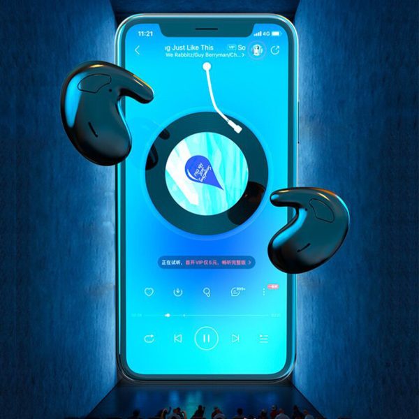 Wireless Earbuds Ultra Long Playtime Headphones Earphones With Power Display Charging Case Earbuds For Sports Working MD528 black