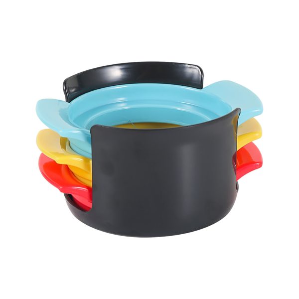 Egg Slicer For Hard Boiled Eggs, 3-in-1 Multi-functional Hard Boiled Egg Cutter With Stainless Steel Blades Kitchen Gadget For Slicing Eggs, Strawberries Kiwis Fruits White