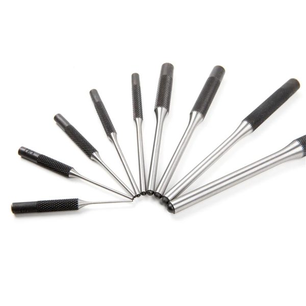 9pcs Roll Pin Punch Set Punch Tool With Portable Bag Spherical Tip Removing Repair Tools Pin Punch Set For Watch Repair Automotive Jewelry 9-piece set sale